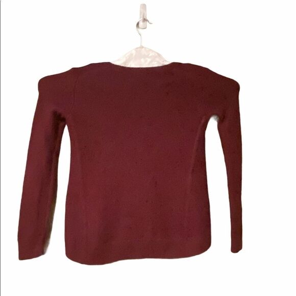 Madewell Burgundy Sweater Sz XSmall Round Neck - Picture 3 of 8